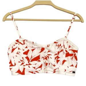 Roxy tropical print bandeau tanktop Size Medium